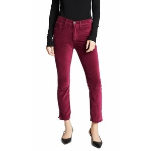 3x1 Velvet Merlot Higher Ground Mini Split Jeans
